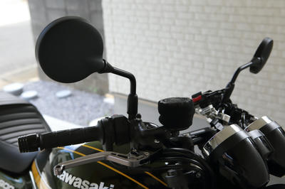 Z900RSにW800の純正ミラーを装着