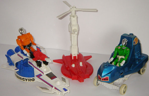 ミクロマンカー＆コスモローター１＆ジャイロ