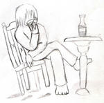 椅子と机と酒と俺