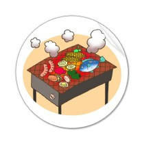 Original unique products 「Food picture - Barbecue」