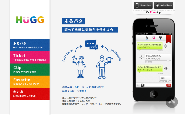 振るだけでコミュニケーションが取れる