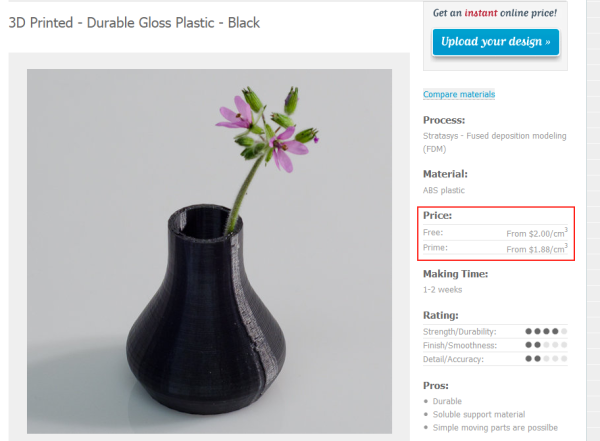 Durable Gloss Plastic - Black