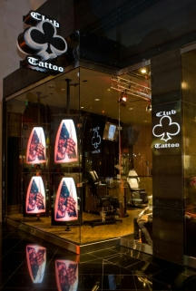 Club Tatto店頭。