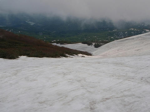 月山スキー場沢コース