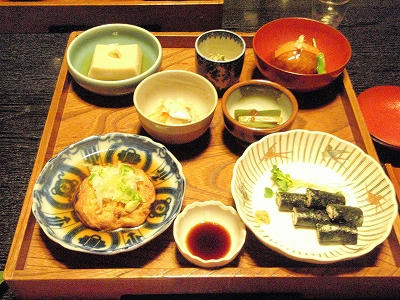 欅苑_コース料理の一部