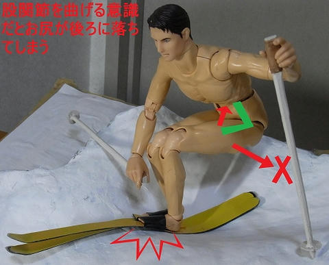 股関節で吸収するとお尻が落ちる