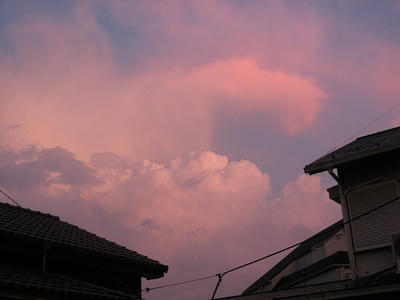 妖しい夕焼け