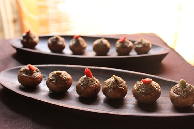 マッシュルームの詰め物