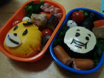 しまじろう弁当とトーマス弁当