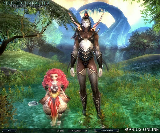 キャラセレ画面