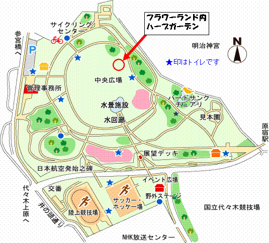 代々木公園マップ