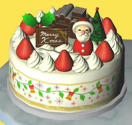 ３Dクリスマスケーキ