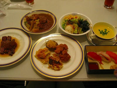お寿司とステーキ