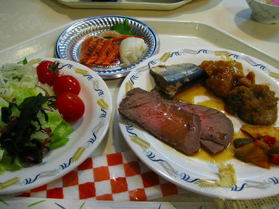 商船三井　さんふらわー　ふらの　夕ご飯