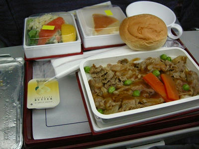 チャイナエアラインズの牛丼