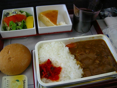 チャイナエアラインズのカレー