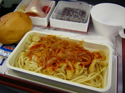 チャイナエアラインズ　機内食　台北