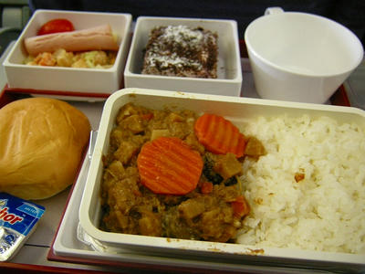 チャイナエアラインズ　機内食　台北