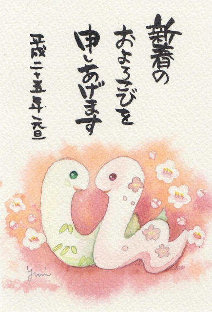 来年は巳年ですね｜やっぱり！水彩画