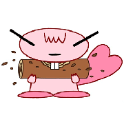 Beaver with strong teeth