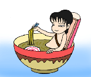 Cartoon art - 「I like noodles」