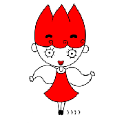 Cartoon character - 「Dancing girl」