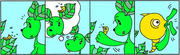 Four scene cartoon - 「Counterattack」