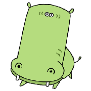 Cartoon character - 「Animal of huge face.2」