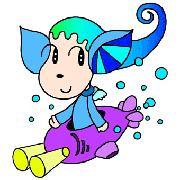 Cartoon character - 「Fairy in sea」