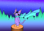 Cartoon character - 「Purple Cat」