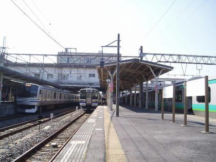 成田駅の風景