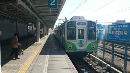 豊鉄渥美線 この編成は中間車がある。