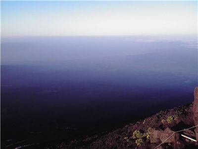 富士山から見た駿河湾