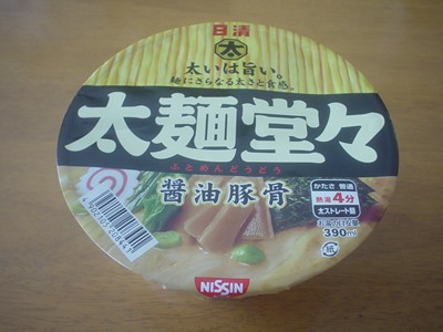 太麺堂々　豚骨醤油味