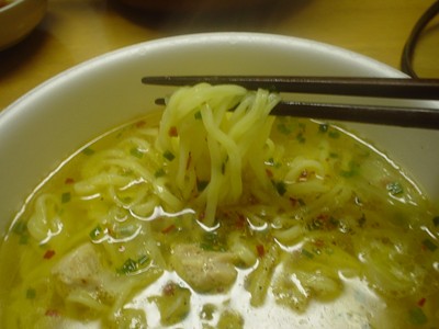 HYBRID 太麺堂々 鶏だし塩　麺