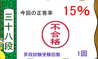単語名人、9月18日の1回目の昇段試験前の結果 単語名人、9月18日の1回目の昇段試験前の結果