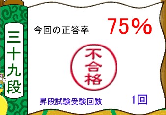 単語名人、9月23日の1回目の昇段試験の結果 単語名人、9月23日の1回目の昇段試験の結果