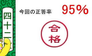 単語名人、1回目の昇段試験の結果 単語名人、1回目の昇段試験の結果