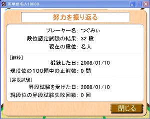 英単語名人10000 本日までの経過。
