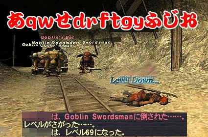 レベルダウン！