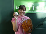 皆藤愛子さんが始球式に登場!!