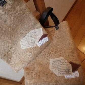 麻トートバッグ