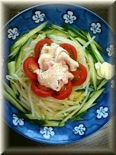 ノンフライ麺で冷やし中華