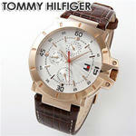 TOMMY HILFIGER(トミー ヒルフィガー) レザー マルチファンクション メンズ ウォッチ。（Libra Mark Watch＆Glasses