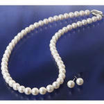 花珠真珠 ネックレス 7〜7.5mm玉 ピアスorイヤリング。（Libra Mark Jewelry）