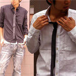 爽やか＆知的な男に♪ネクタイつきシャツ(570052)。Libra Mark Fashion＆Cosmetics