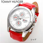 TOMMY HILFIGER(トミー・ヒルフィガー) マルチファンクション ユニセックス レザーウォッチ 1780647。Libra Mark Watch＆Glasses