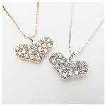 甘く煌く♪魅惑のハート！K18 ダイヤモンドハートパヴェペンダント。Libra Mark Jewelry