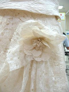 和紙のウェディングドレス02