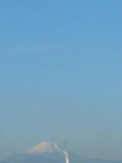 11月12日朝7時半ごろの富士山